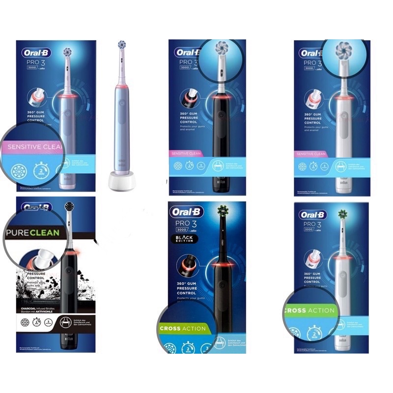 Bàn Chải Điện Oral B Pro 3 3000s / Pro 1 700s - HÀNG PHÁP