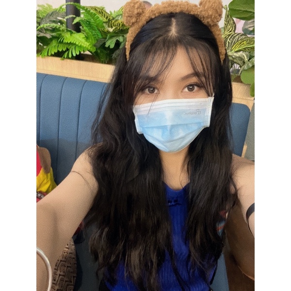 Cài tóc tai gấu cute xinh - Băng đô tóc con gấu nâu