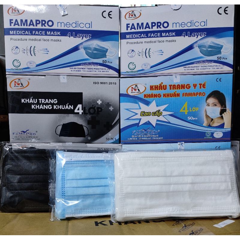 Khẩu trang y tế 4 lớp Ami hộp 50 cái hàng chuẩn có dập chữ | BigBuy360 - bigbuy360.vn