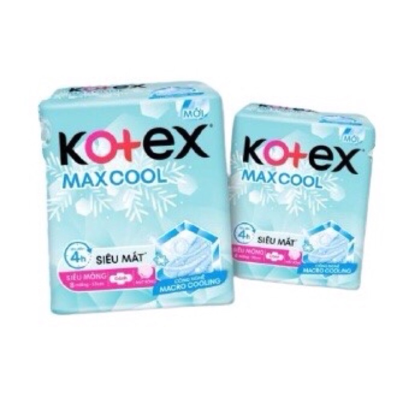 Băng vệ sinh Kotex thảo dược và maxcool siêu mỏng cánh, Kotex khô thoáng