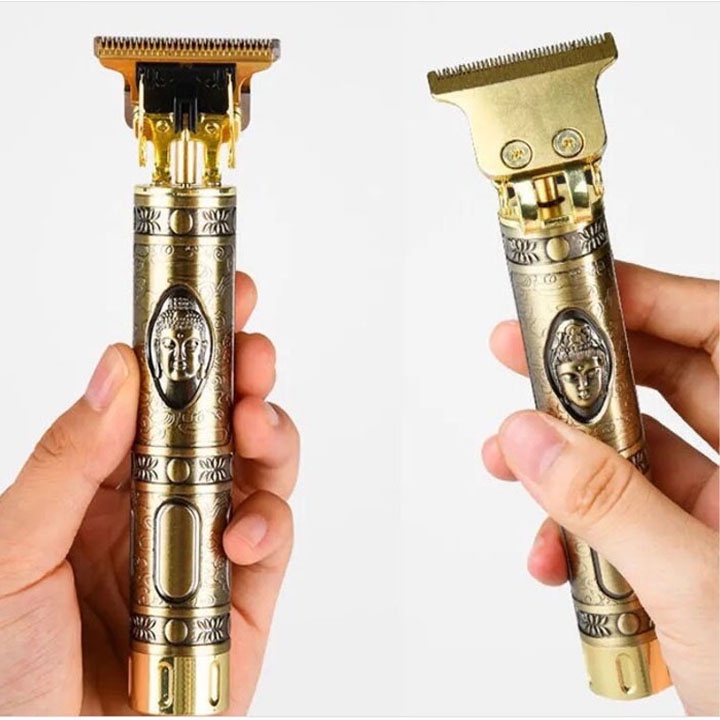 Tông Đơ Cắt Tóc, Chấn Viền VINTAGE-T9 Nhỏ Gọn, Sạc Điện, Pin Bền Đa Năng