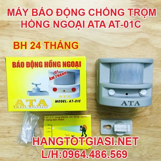 Máy báo động chống trộm hồng ngoại ATA AT-01C phát hiện trộm đột nhập chính hãng giảm giá sốc 40% BH 24