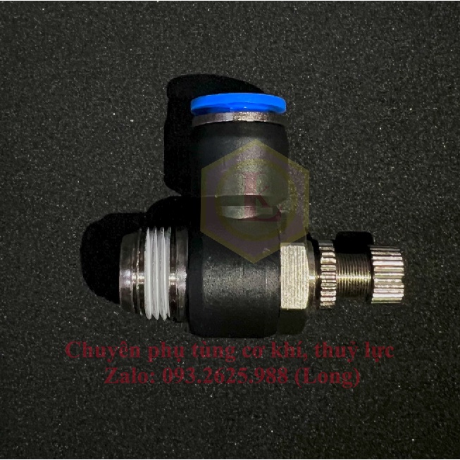 Van tiết lưu ren ngoài nối ống nhựa PU phun sương, đầu nối nhanh dẫn hơi, nước, khí nén, JSC / ESL Xanh
