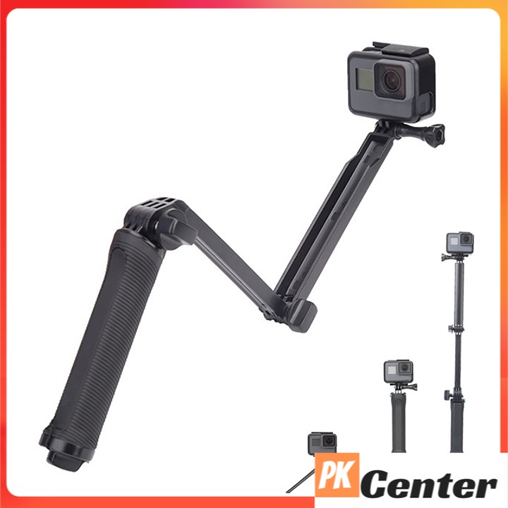 Gậy 3 Khúc Tripod Gopro three way - Phụ Kiện Làm Vlog Camera, GOPRO, Điện Thoại