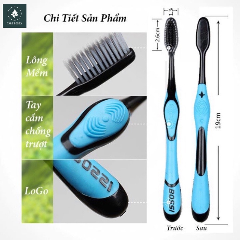 Bàn Chải Đánh Răng Than Tre Hoạt Tính Hàn Quốc BOSSI NO921