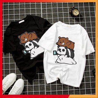 Áo thun unisex siêu dễ thương màu trắng 2019T863