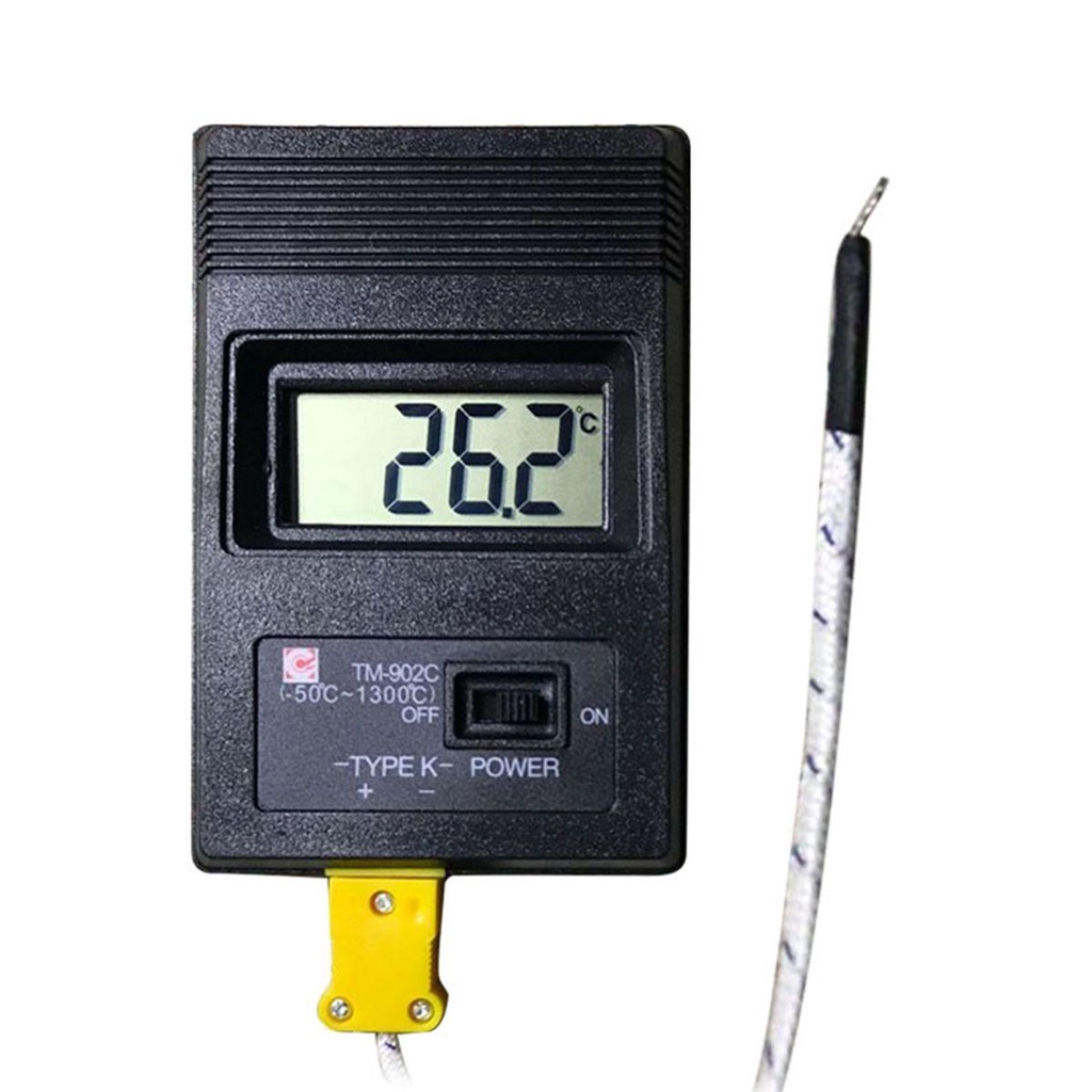 Nhiệt Kế Cảm Biến Loại K Màu Đen - 50C Đến 1300C