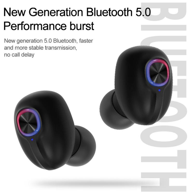Tai Nghe Bluetooth V5.0 Không Dây Với Hộp Sạc Và Màn Hình Led Cho Xiaomi Iphone Samsung Sony Etc Android