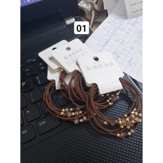 Sét 2 cột tóc pha lê lấp lánh