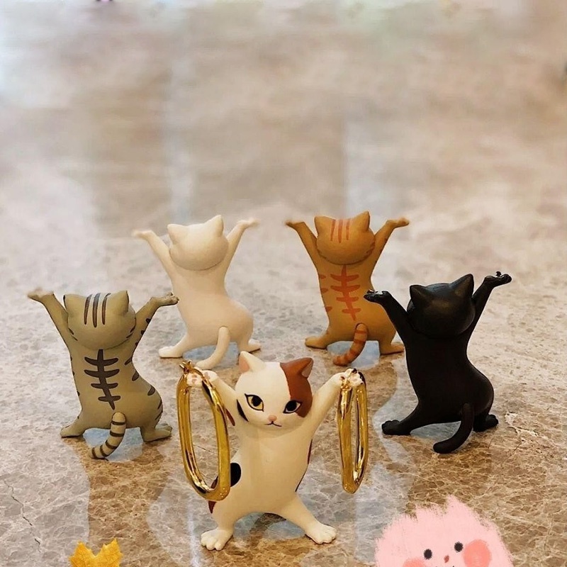 Dễ Thương Hộp Đựng Bút Hình Mèo Đáng Yêu Giá Đỡ