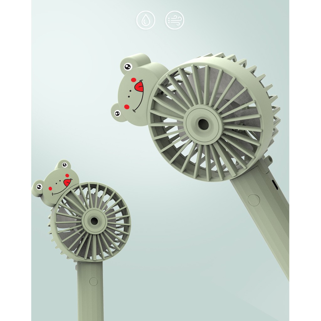 Quạt Mini Cầm Tay Phun Sương W15 Có Pin Tích Điện 3 Cấp Độ Gió | BigBuy360 - bigbuy360.vn