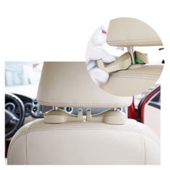 Bộ 2 Móc Treo Đồ Đa Năng Tiện Dụng Sau Lưng Ghế Xe Hơi Ô Tô, Chất Liệu Nhựa Cao Cấp dự bị