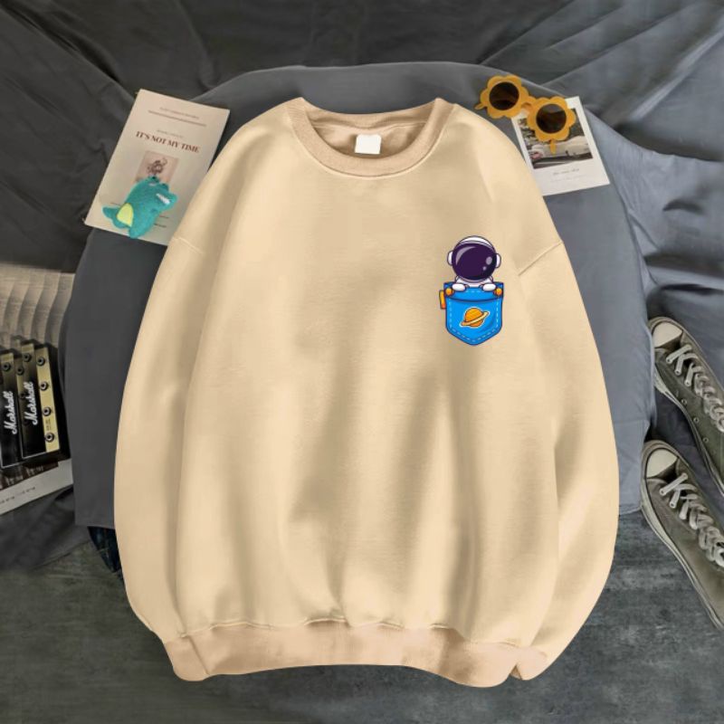 ÁO SWEATER UNISEX NHIỀU MÀU- NAM NỮ- IN PHI HÀNH GIA TÚI CỰC ĐẸP SIZE 35-70KG