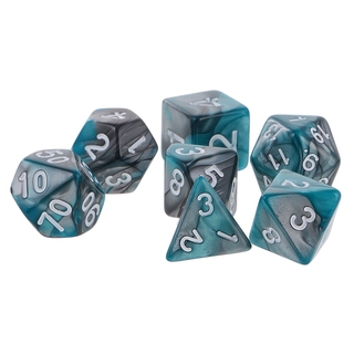 [Lzdhuiz] Bubble Shop61 Xúc xắc đa chiều 7 chiều cho RPG Dice Blue