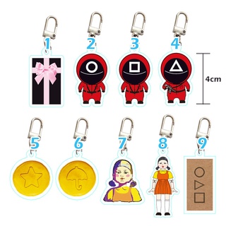 Móc khóa hình con mực hoạt hình
