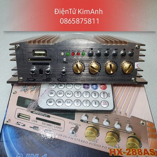 Bộ khuyêch đại âm thanh Ampli mini hifi 12V 600W HX-288AS