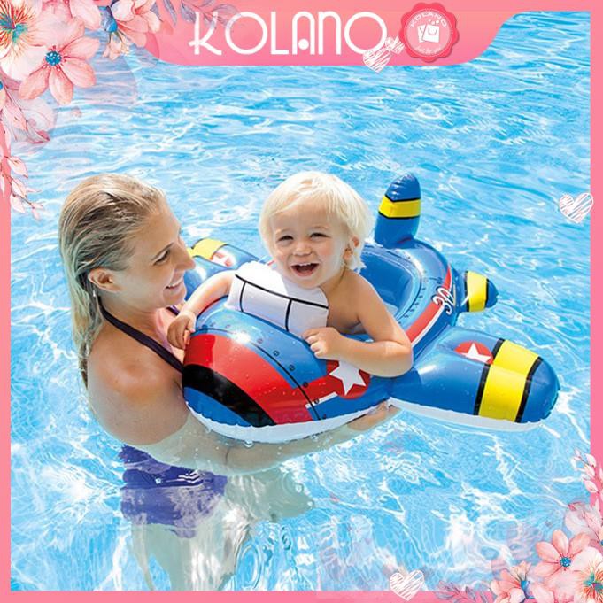 Phao bơi cho bé chống lật KOLANO xỏ chân an toàn trẻ em hình ô tô, máy bay, xe công trình đáng yêu SS-001100