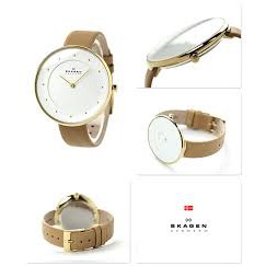 [GIÁ HỦY DIỆT - Chính Hãng - Free ship - Không ưng hoàn tiền] Đồng hồ nữ Skagen Skw2137 dây da 2 kim, BESTPRICE