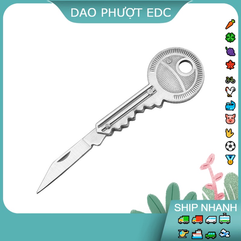 Dao Nhỏ Xúi Treo Móc Khóa - Đa Năng - Thép & Nhôm Không Gỉ