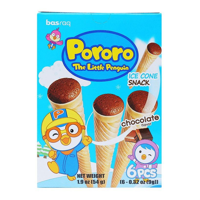 Bánh Kem Ốc Quế Pororo Vị Socola 54G - 5002089