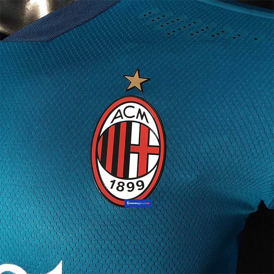 Áo AC Milan sân khách 2020-2021 xanh ngọc, áo AC Milan xanh sân khách 2021 mẫu 3 ❝Thái Lan❞