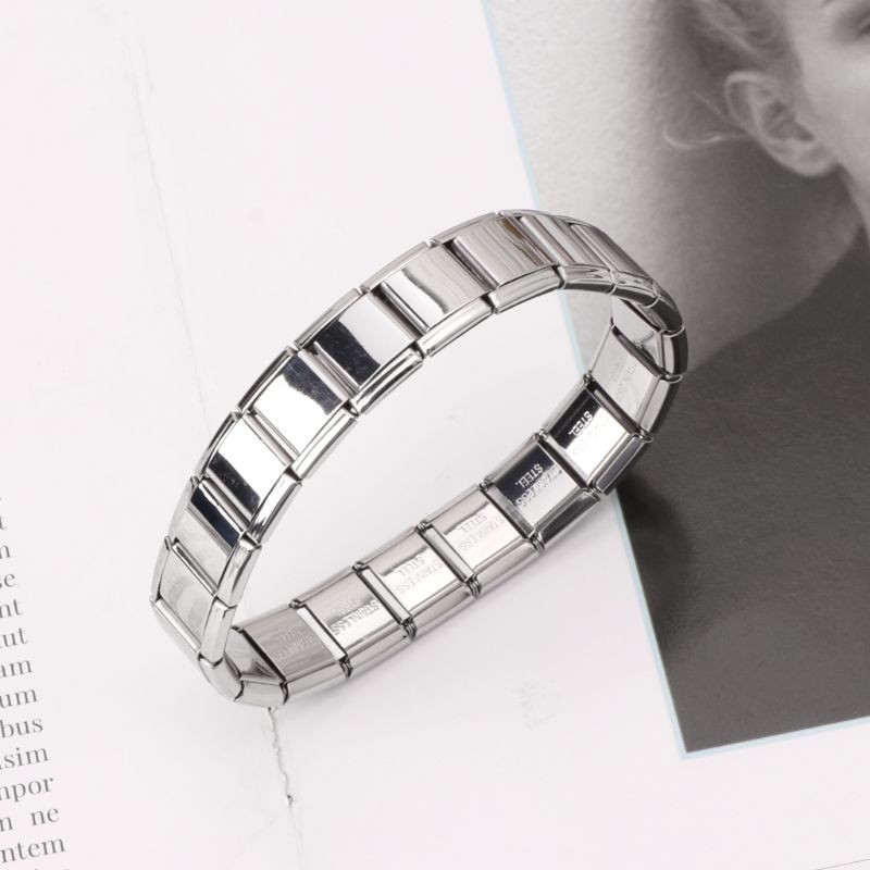 Vòng đeo tay thép không gỉ co dãn kiểu dáng đơn giản