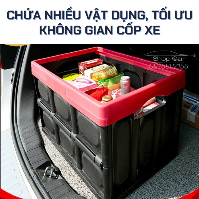 Thùng Đựng Đồ Gấp Gọn Đa Năng Để Cốp Xe Ô Tô, Câu Cá Và Dùng Cho Gia Đình