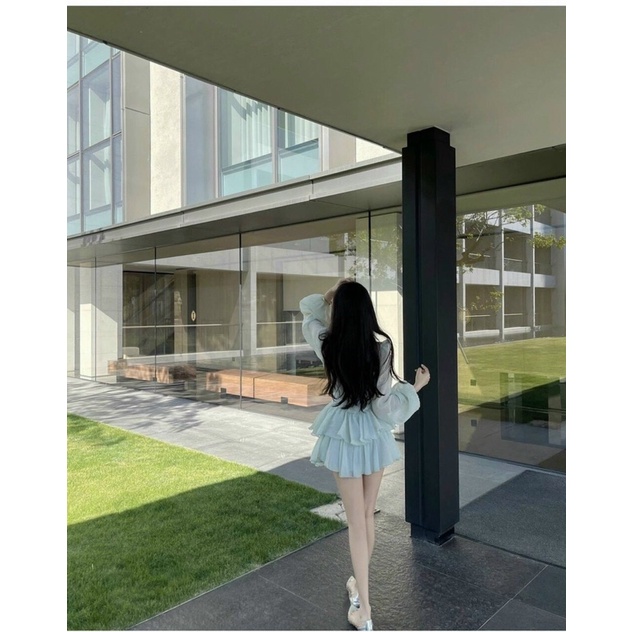 ĐẦM BẸT VAI TAY DÀI TẦNG XOÈ