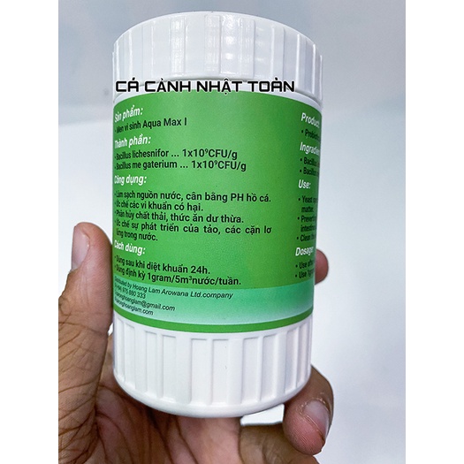 MEN VI SINH CHO BỂ CÁ CẢNH AQUA MAX 1 100G