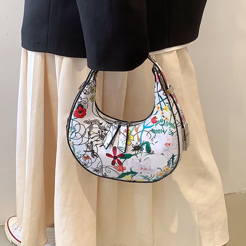 IELGY Túi Đeo Vai Họa Tiết Mặt Trăng Chất Lượng Cao Phong Cách Pháp Dành Cho Nữ