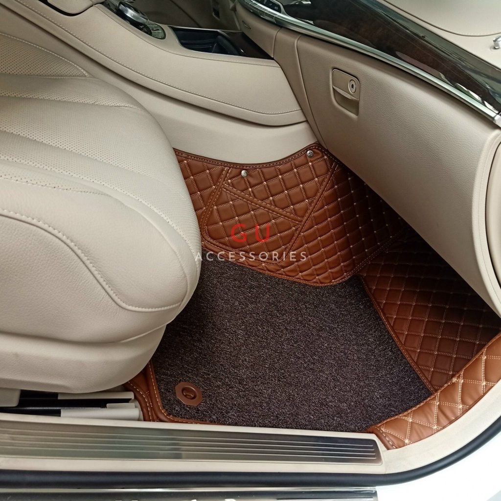 Thảm lót sàn ô tô V Class Sienna Previa Sedona Carnival chất liệu da cao cấp thiết kế sang trọng cho xe 7 CHỖ GU