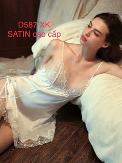 VÁY LỤA PHỐI REN CAO CẤP