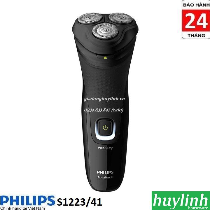 Máy cạo râu khô và ướt Philips S1223 - Chính hãng bảo hành 2 năm