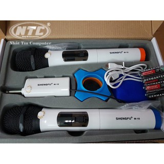 Bộ 2 micro không dây UHF Shengfu