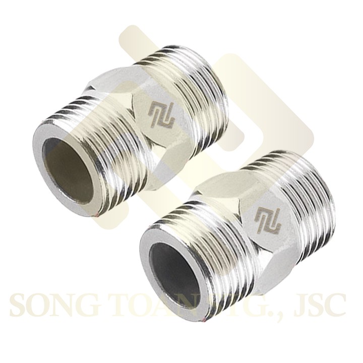 [INOX BÓNG GIÁ RẺ] kép inox, nối ren inox bóng, Hai đầu ren ngoài inox 21 27 (Inox pipe fitting reducing-hexagon nipple)