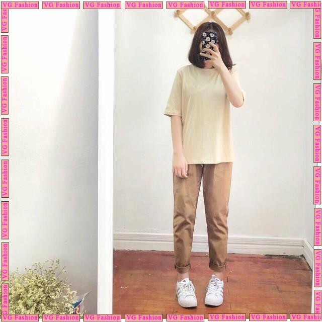 [HÀNG HOT] Quần Kaki Nữ 🌺 [HÀNG CAO CẤP] 🌺 Quần Nữ Sắn Ống-Unisex Nam Nữ-Chất Liệu Kaki Mềm- Co Dãn  Mã TT04 | BigBuy360 - bigbuy360.vn