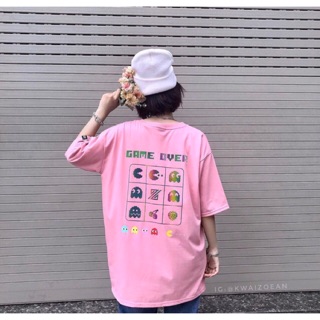 👀Áo Thun Tshirt Form Rộng Game Over Icon