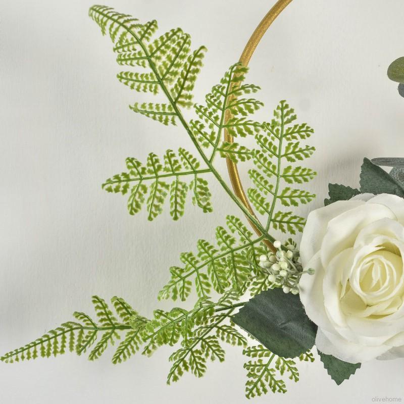 Vòng hoa treo tường trang trí nhân tạo nhiều hình dạng độc đáo