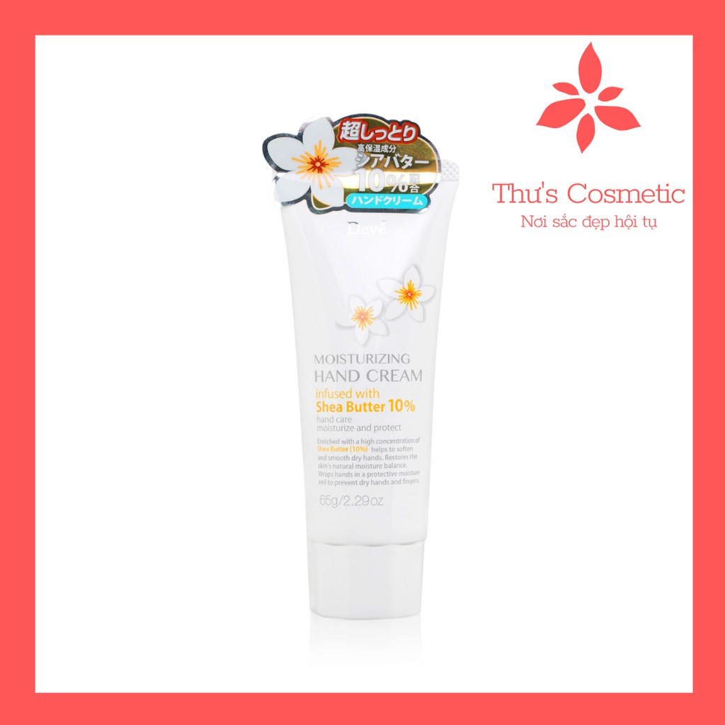 Kem dưỡng da tay tinh chất bơ hạt mỡ Deve Moisturizing Hand Cream Shea Butter 65g