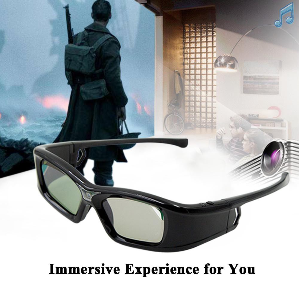 BY GL410 3D Glasses for Projector Full HD Active DLP Link for Optama Acer BenQ ViewSonic Sharp Dell DLP Link Projectors