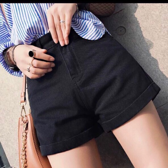 Quần short kaki jean lật lai | BigBuy360 - bigbuy360.vn