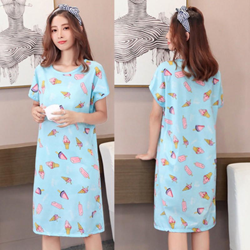 Đầm ngủ nữ in hoạt hình dễ thương | BigBuy360 - bigbuy360.vn