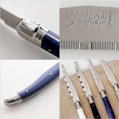 Bộ DAO THÌA DĨA (muỗng, nĩa) inox 304 Pháp Cán nhựa Màu navy | Sa Maison x Jean Dubost