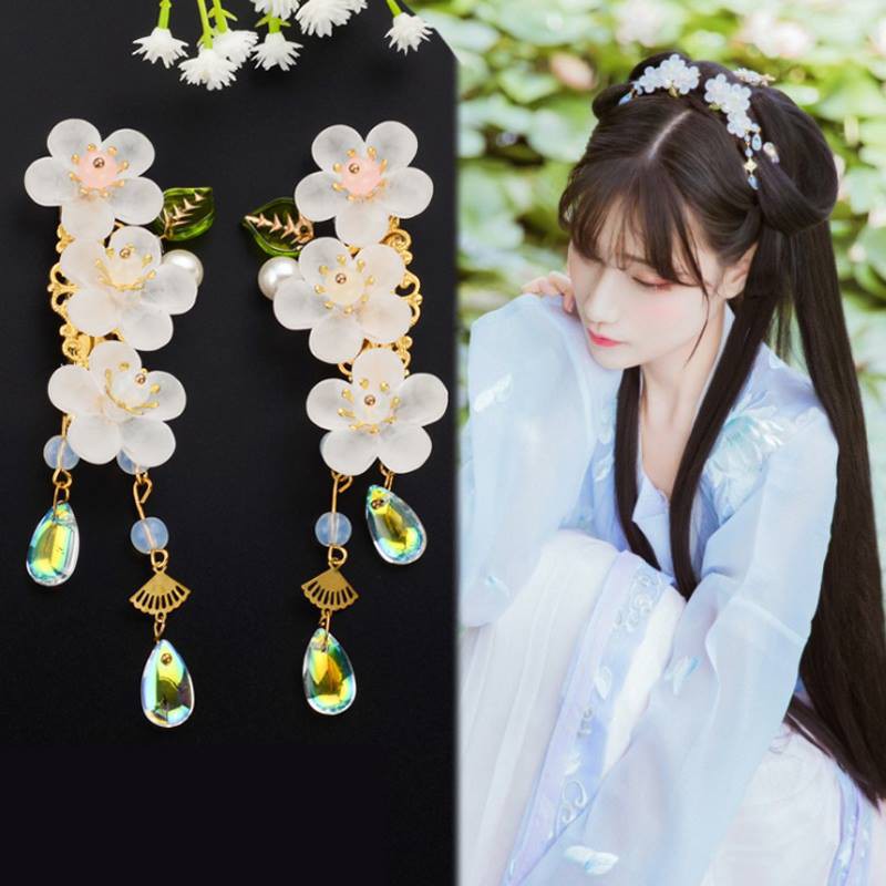 Kẹp tóc hoa cổ trang