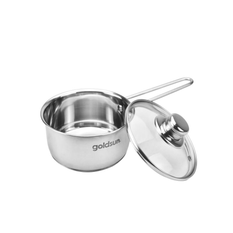 NỒI NẤU BỘT GOLDSUN GPO2100-IH ĐÁY TỪ 3 LỚP, 14cm INOX 403 AN TOÀN CHO BÉ