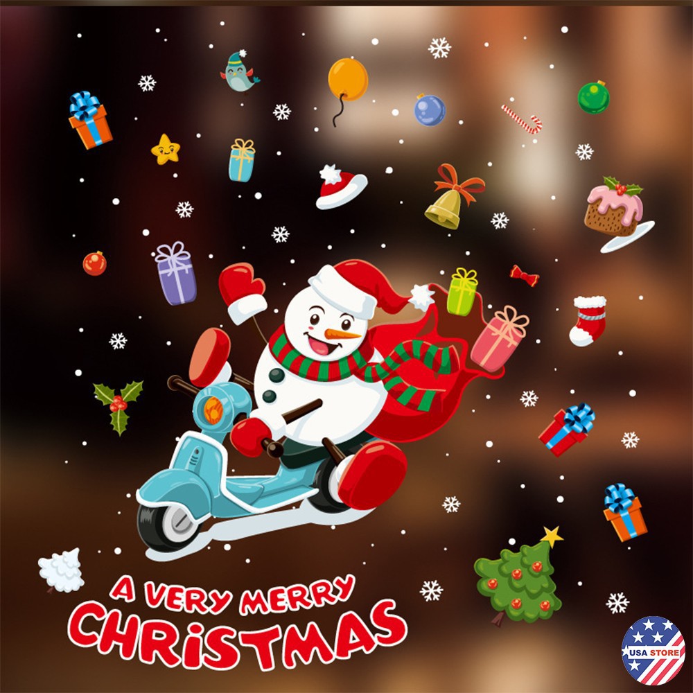 Decal Dán Trang Trí Noel Trọn Bộ Autofun