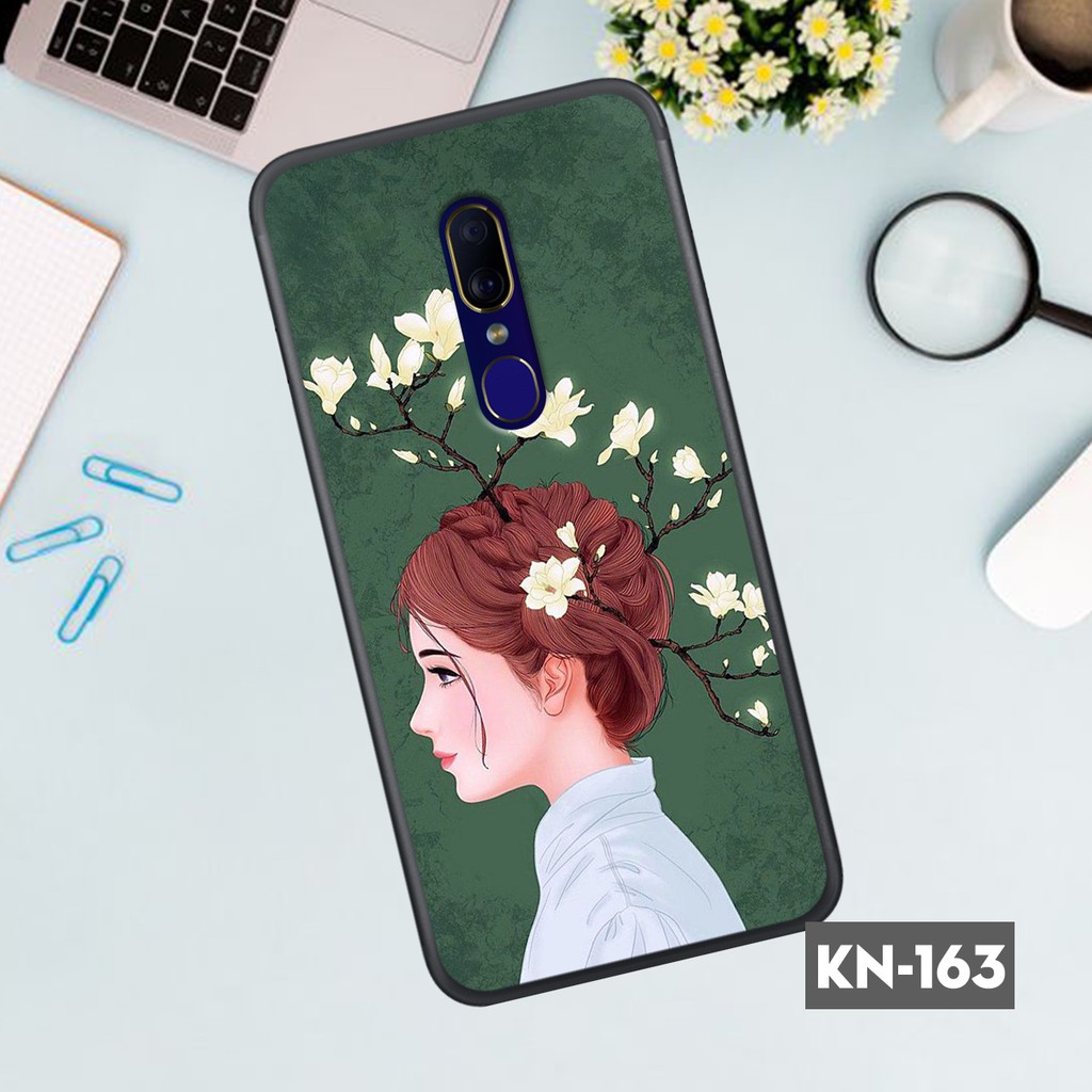 Ốp in kính uv chibi hình cô nàng cá tính cho dòng điện thoại opop f11