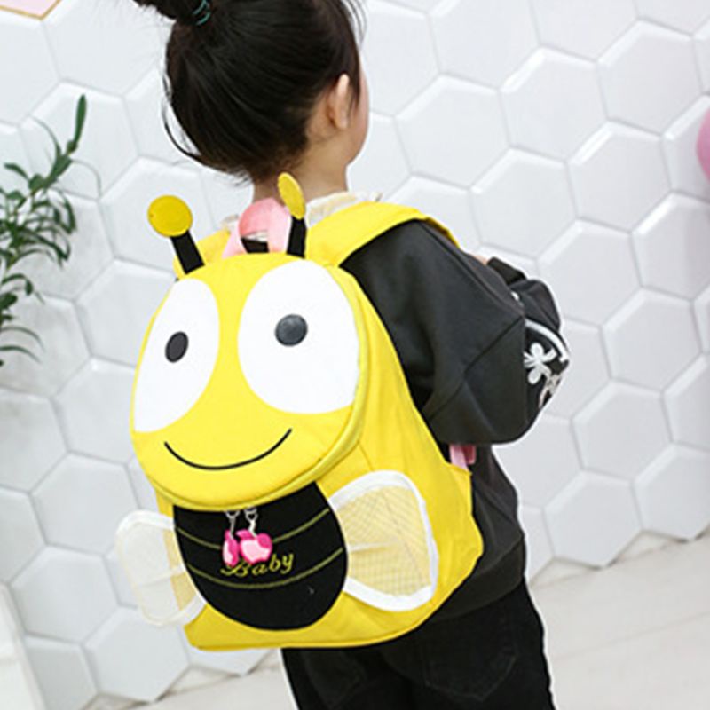 Balo Đi Học Mini In Họa Tiết Chú Ong Dễ Thương Vui Nhộn Cho Bé