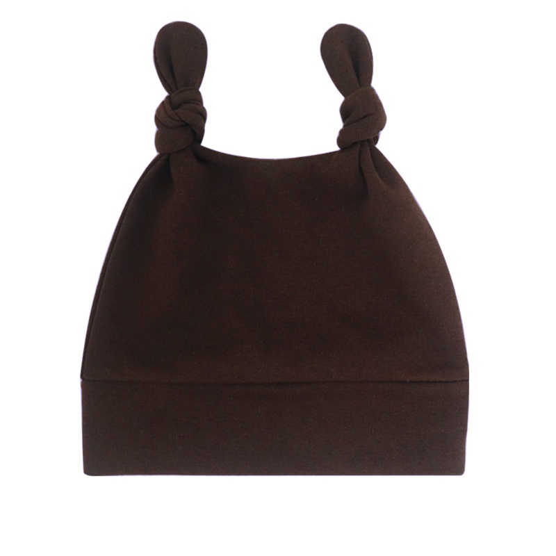 Mũ Trùm Đầu Kiêm Khăn Turban Mềm Thắt Nút Đôi Dễ Thương Cho Bé Sơ Sinh