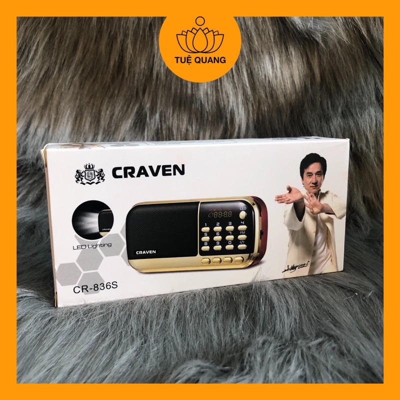 Đài niệm Phật CR-836S - đọc thẻ nhớ, đài radio FM, đèn LED